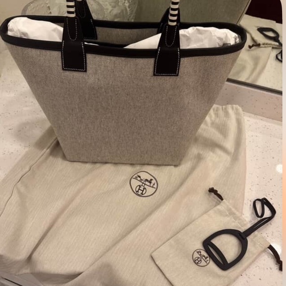 ‼️Hermes full set steeple 28 tote bag Noir NWT absolutely beautiful - Picture 4 of 13